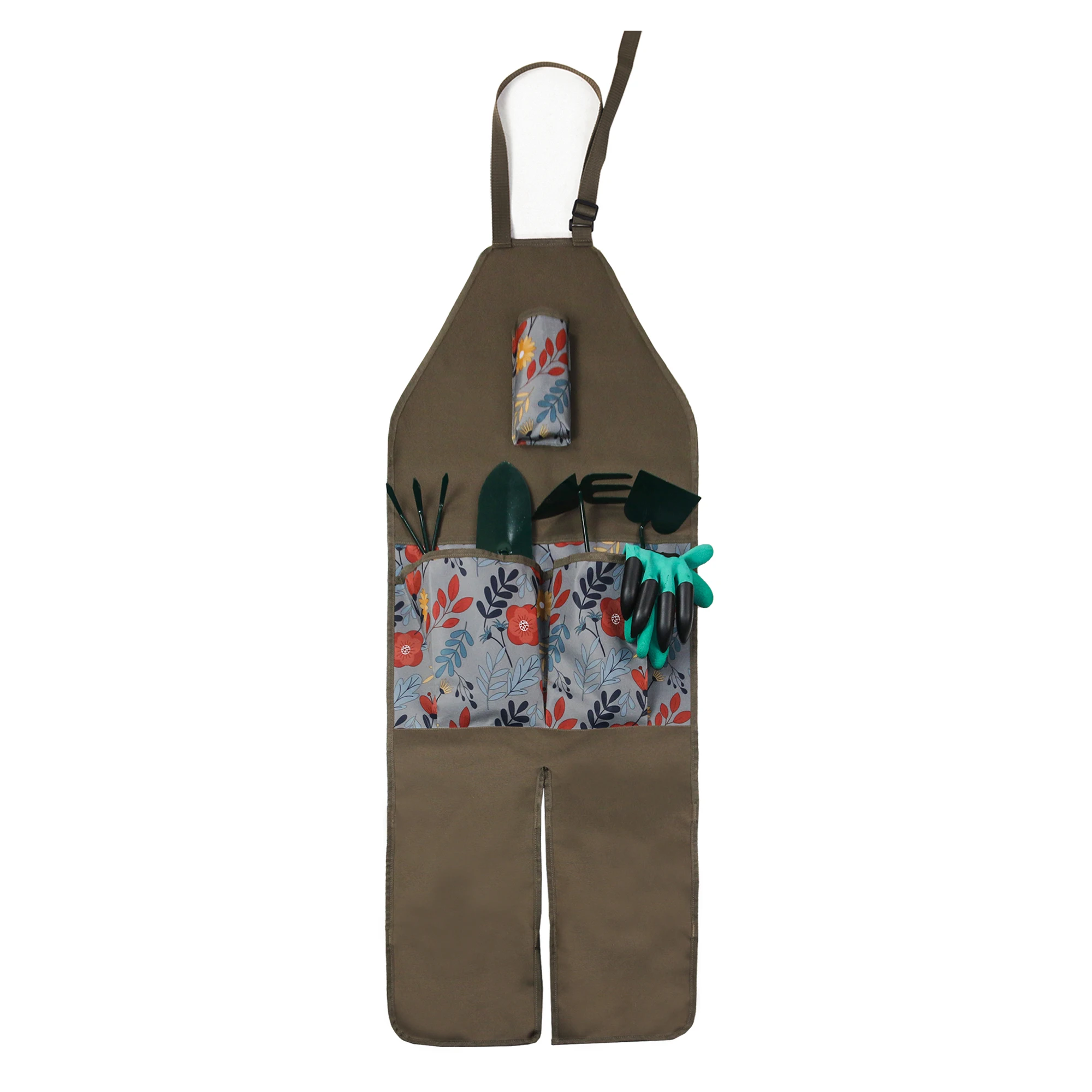 Mydays Outdoor Customized Sturdy 600D Oxford Wearable Garden Leg Production Apron with Multiple Pockets