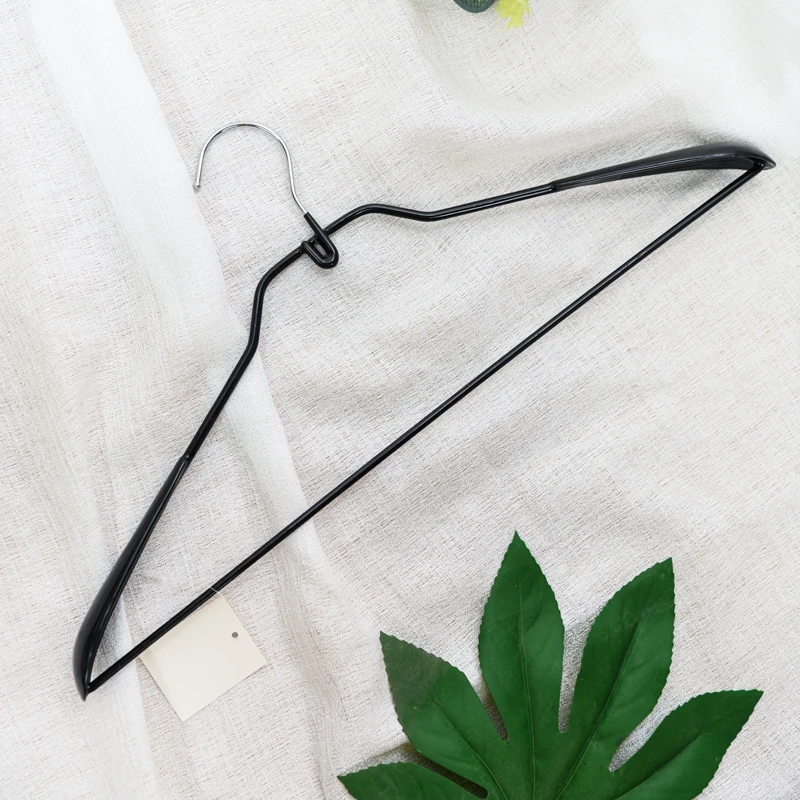 best selling fashion non slip black metal clothes hanger for home