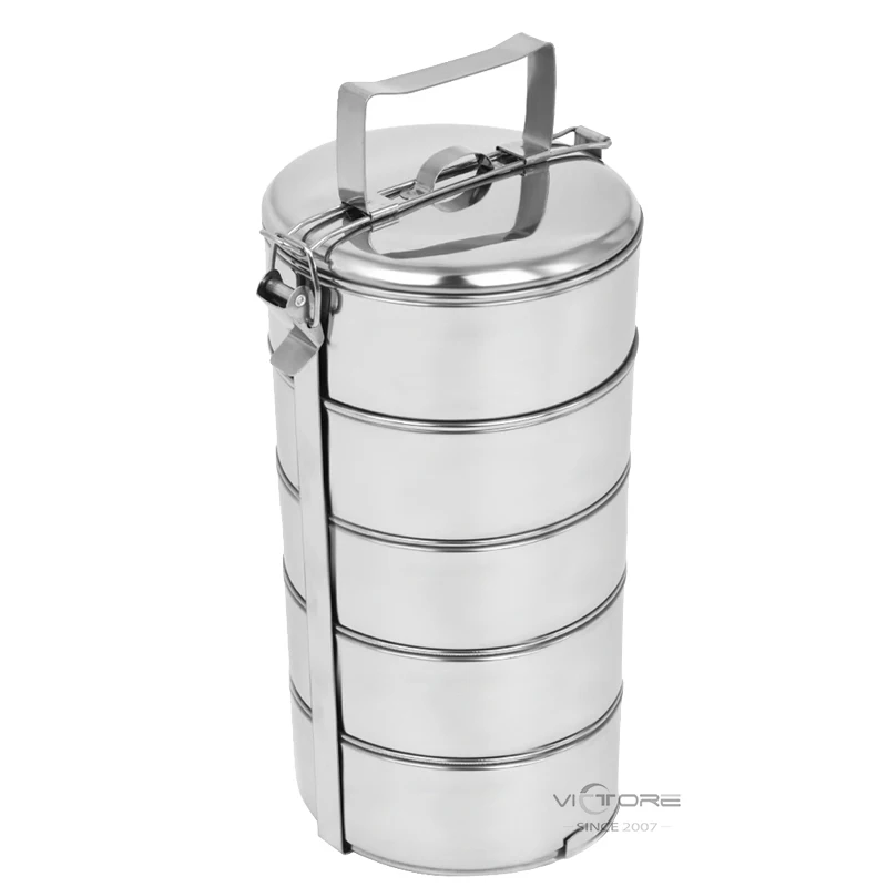 Large Capacity Stackable Food Carrier Pot 5 Layers