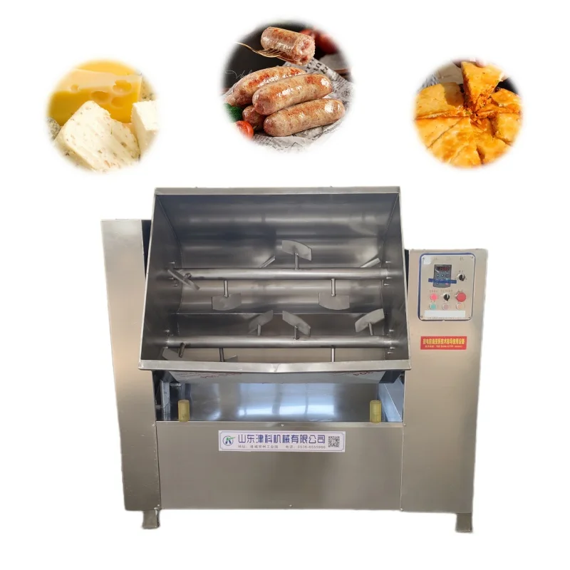 Factory direct quality stainless steel low noise tilting discharge mixer meat pie filling machine