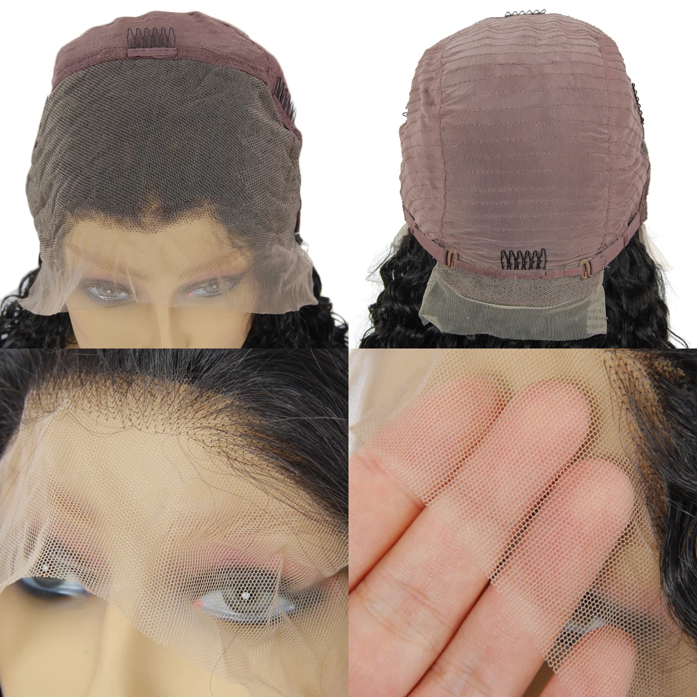 Wholesale Cuticle Aligned Remy India Human Hair Wigs 150 Density Factory Price 13x4Front Lace Frontal Water Wave Wig Virgin Hair