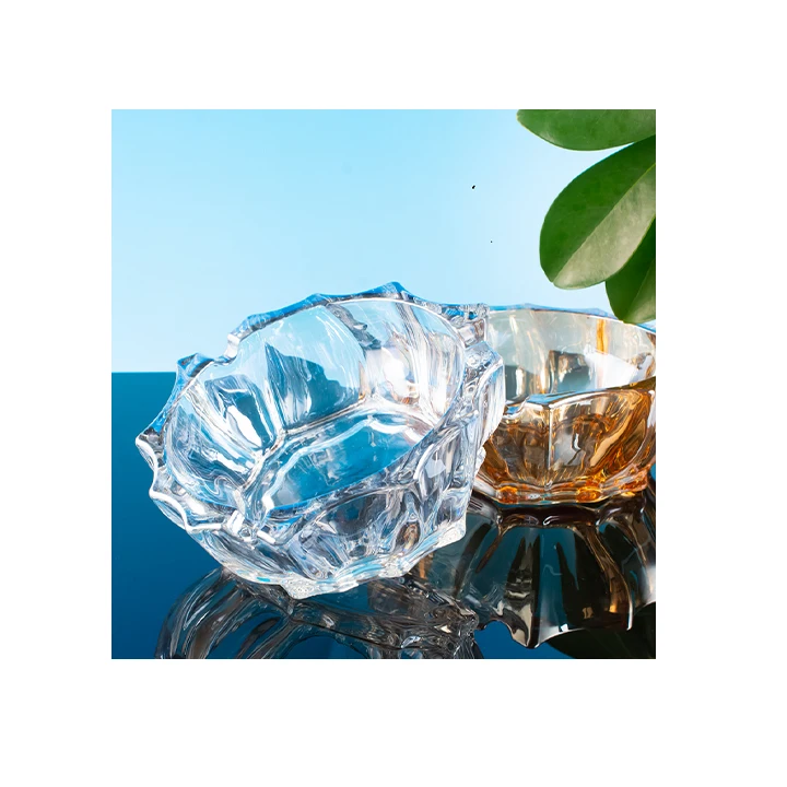 Hot Selling Wholesale Color Cigar Crystal Logo Custom Large Glass Ashtray for Men