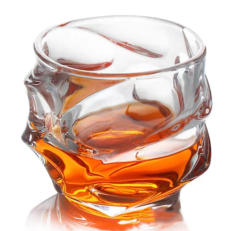 Whisky Cup Wholesale Home Bar Party Cocktail Drinkware Fashion Crystal Irregular Whisky Glass Mug