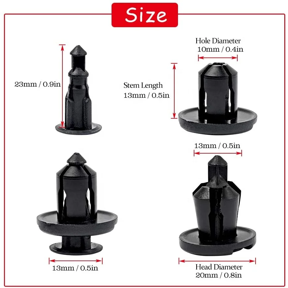 50 шт. в пакете, 10 мм, 10 мм