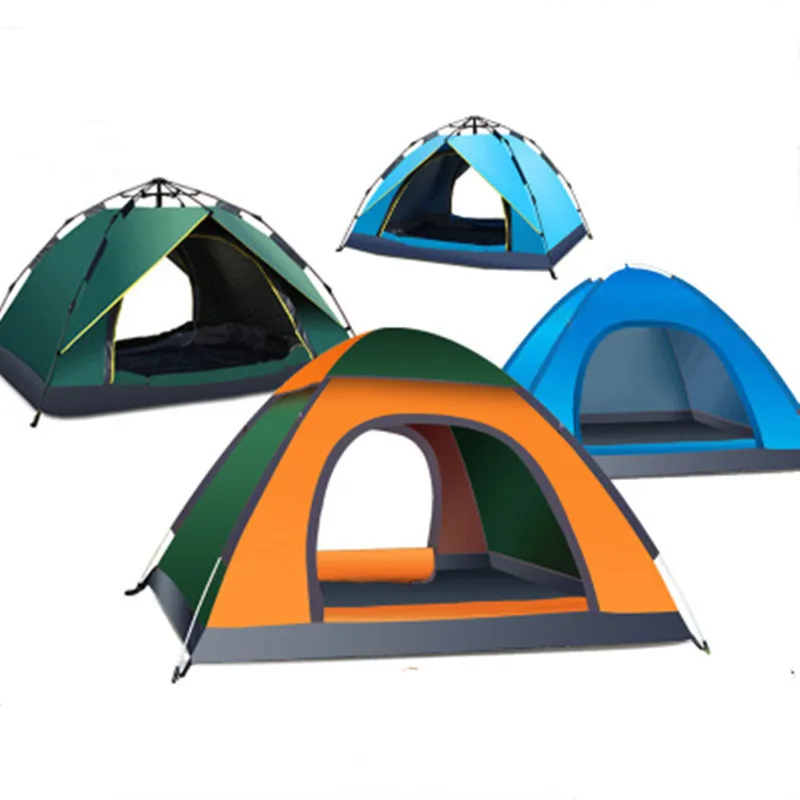 Camping Tents Outdoor Waterproof For 2 3 4 Person Tourist Tent For Hiking & Dressing & Locker Room