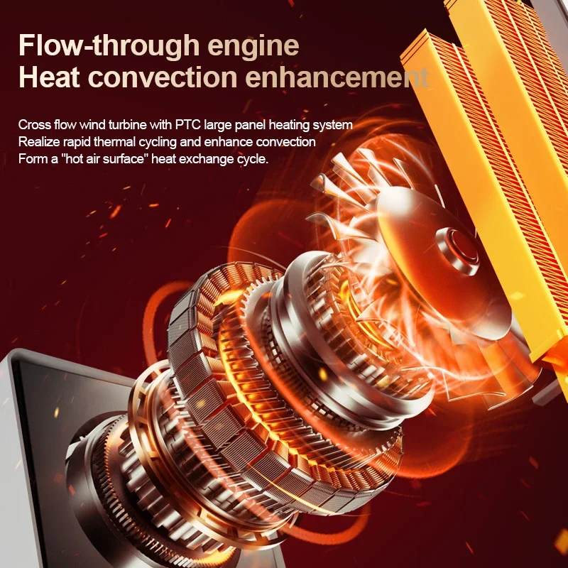 Maist Best-Selling PTC Portable Infrared Fan Electric Quartz Garden Air Blower Family Room Outdoor Ceramic Ventilation Desktop