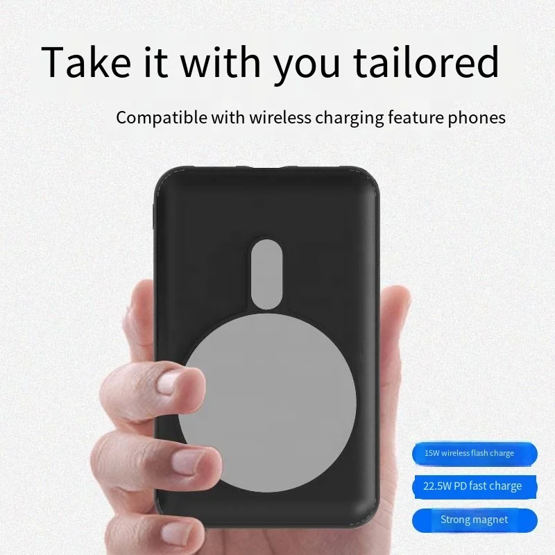 portable new products PD22.5W  solar charger 10000mah power bank with 15W fast charging for mobile phone