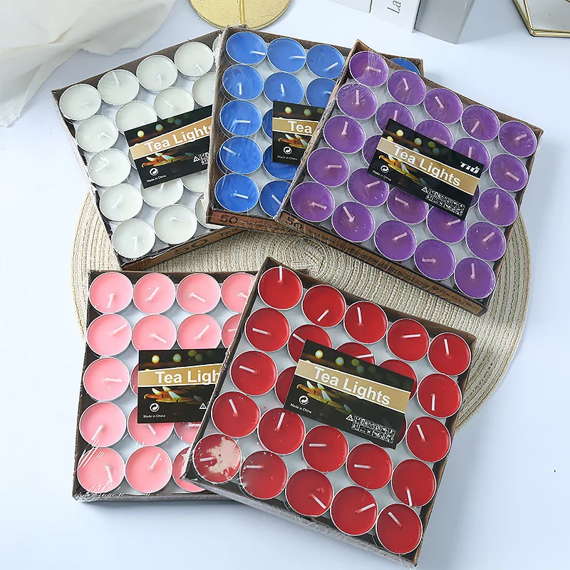 Custom Private Label Mini 3 Hour Organic Sublimation Paraffin Tealight Candles