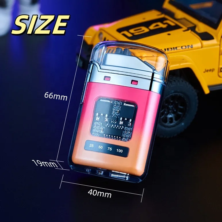 Portable Electric Lighter With Digital Display and Type-C Rechargeable Arc lighter