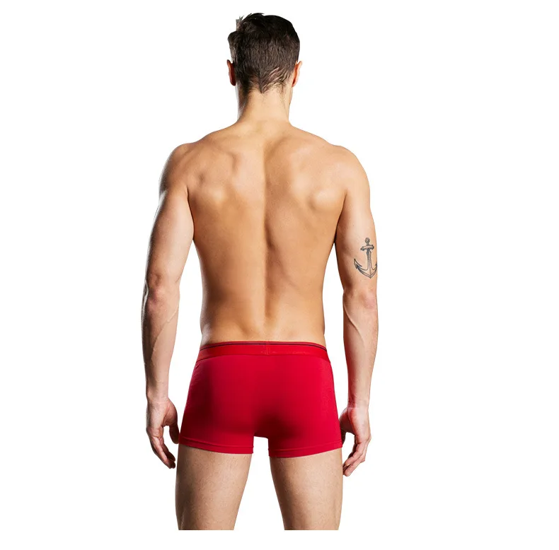 Custom Boxer Briefs 100% Cotton Men Boxers Wholesale Comfortable Double Crotch Boxer Briefs Underpant Cotton  Underwear For Men