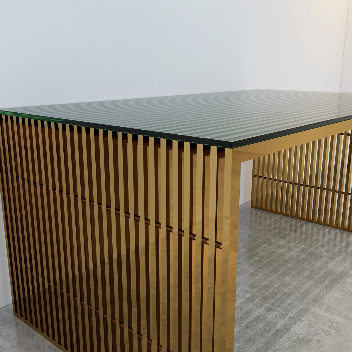 Дизайнерский новый большой обеденный стол золотого цвета