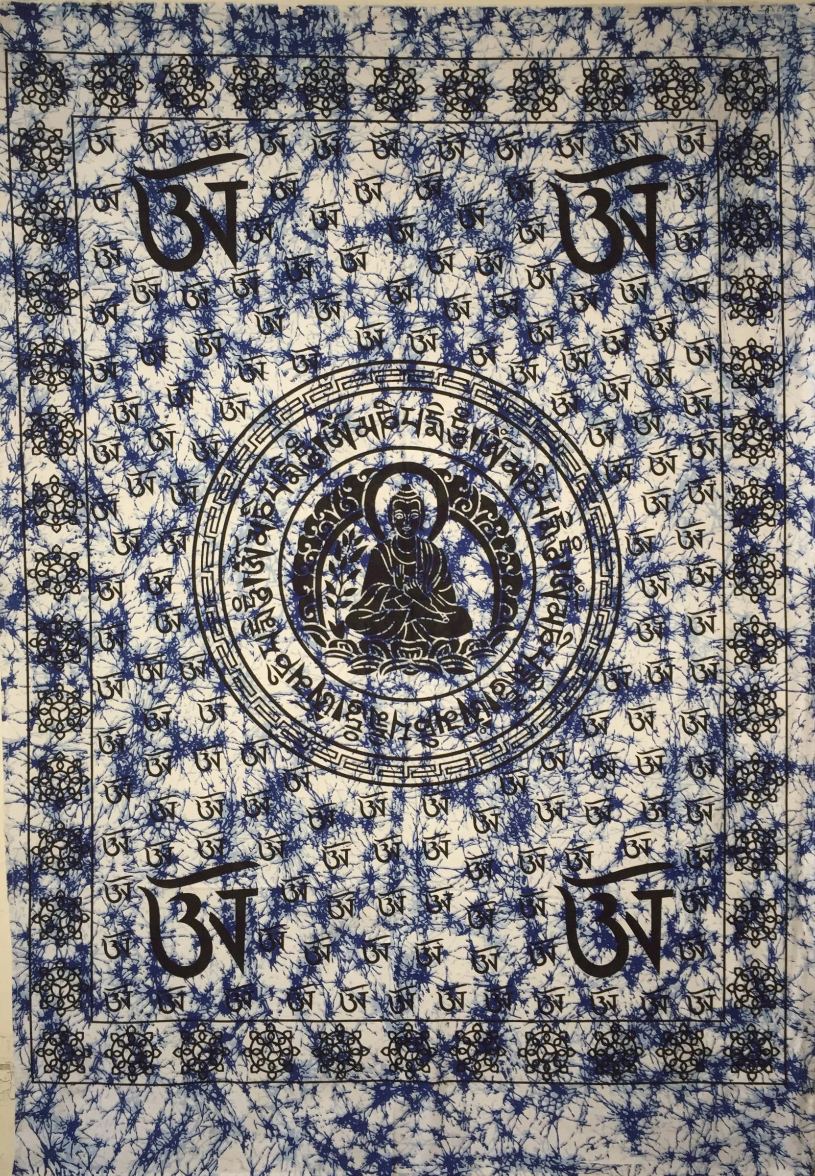 Tapestry Poster Small Wall Hanging Wonderful Door Decor Ethnic Cotton Handmade Lord Buddha