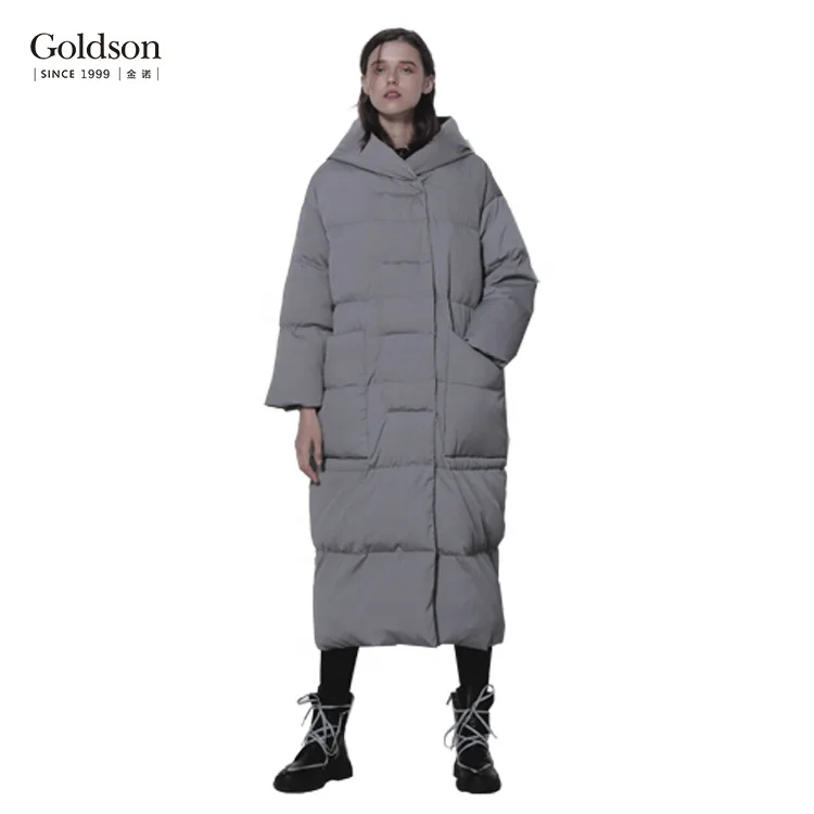 China high quality hooded womans warm stylish winter duck down jacket