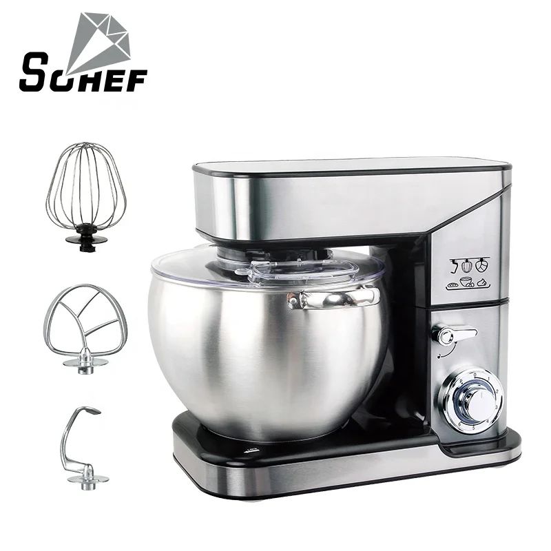 2000W Dough Kitchen Mixer Multi-function Small Dough Kneading Machine Stand Mixer For Baking