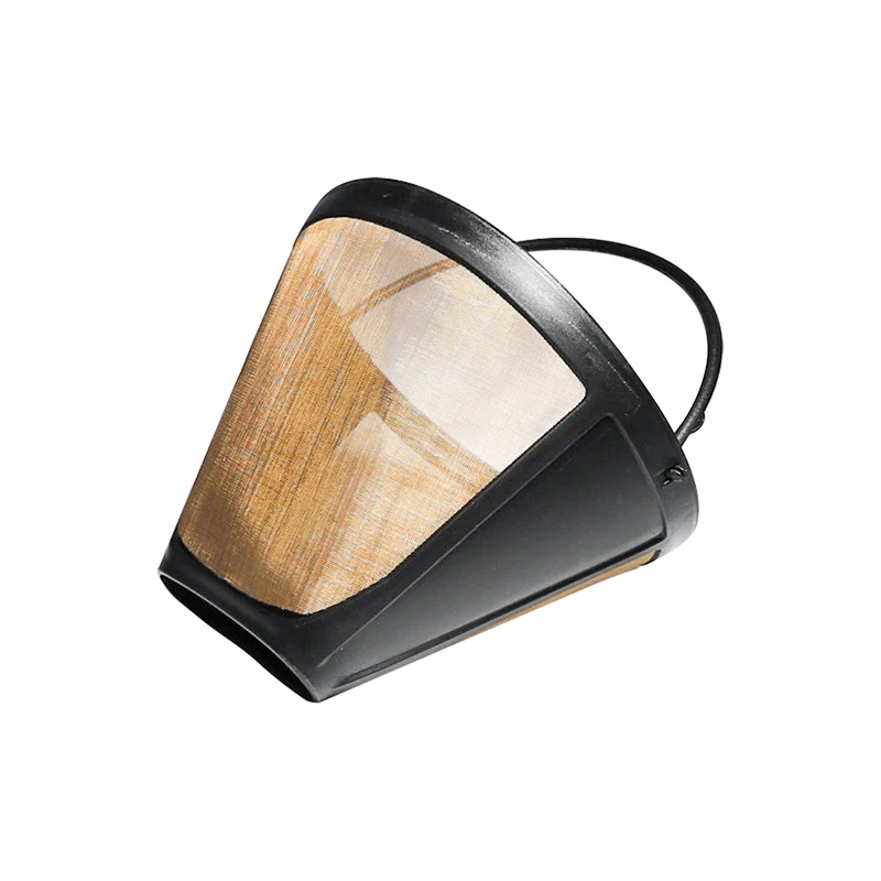 1-4 cups Permanent Cuisinart Basket Mental Coffee Filter Universal Bundle with 50pcs Paper Filter