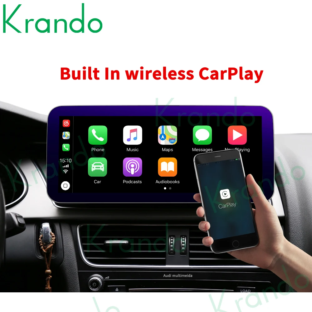  Krando Android 10 0 4G 128 г 25 'IPS экран автомобиля радио плеер Navi для Audi A4 A4L A5 2009-2016 аудио GPS