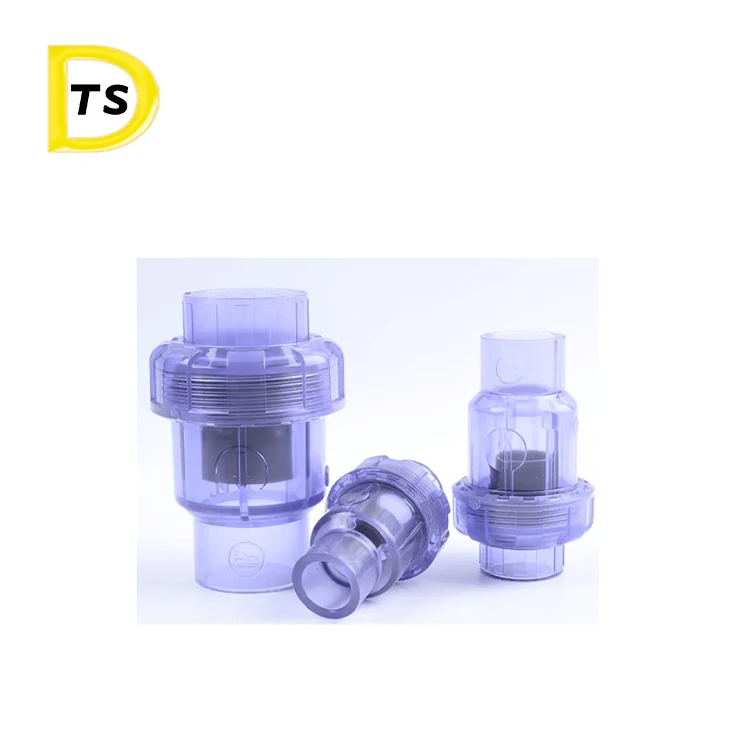 Clear Plastic Check Valve Water  Normal Temperature Wafer Swing Check Valve Transparent Hydraulic Valvula Check