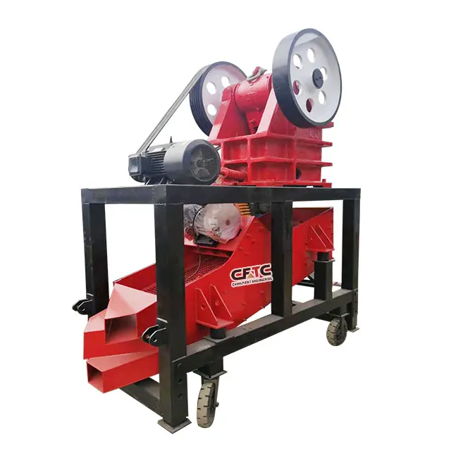 Small Scale Granite Limestone Marble Portable Diesel Crusher pe200x300 Jaw Crusher With Screen