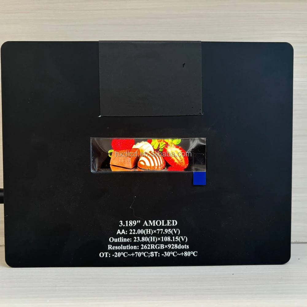 3 189 дюймов AMOLEed экран 262*928 LVDS интерфейс ooled панель дисплея емкостная сенсорная