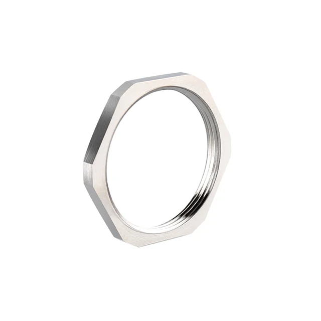 Nickel-plated Brass Metric Thread PG Thread Metal Lock Nut