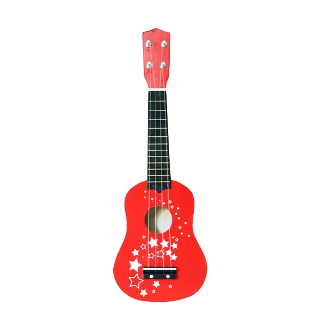 Wooden Toy Cheap Price Wholesale Ukulele 21 Inch Ukulele Kit Guitar ECO Wood Toys for Kids Unisex Educational Toy 3 Ages+ 1000