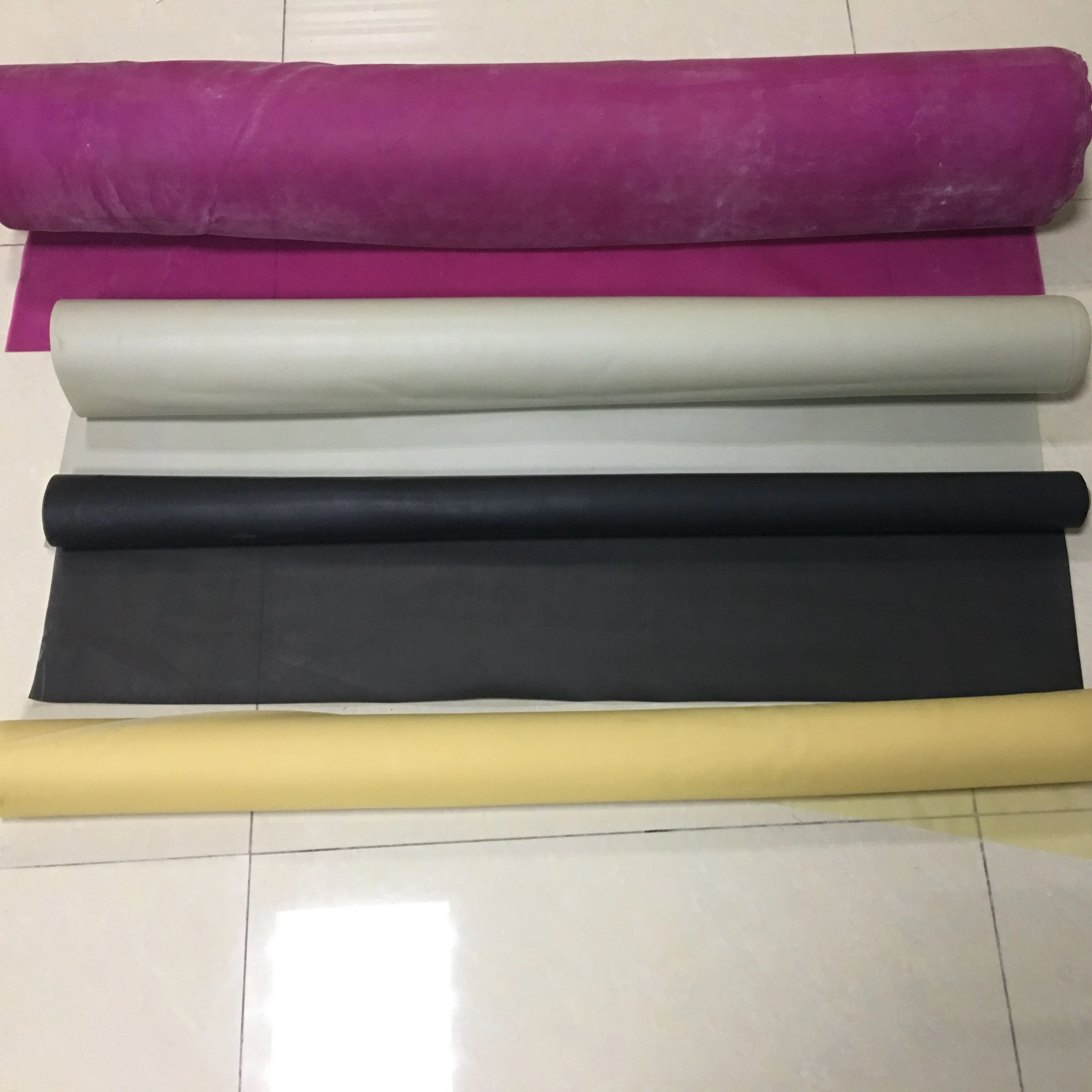Thin elastic rolls latex sheet