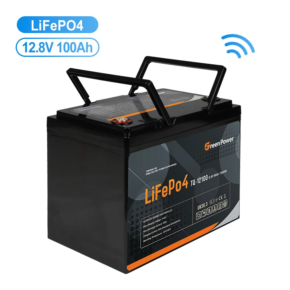 10 Years Life Designed 12V 24V 100ah 200ah 50ah 150ah 30ah 12ah Lithium Battery For The Solar RV  Marine Power Storage
