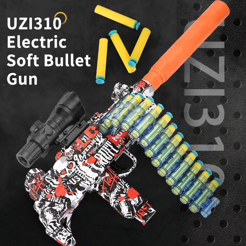 Electronic Toys Gun Shooting Play Air Blaster Soft Foam Bullet Dart Gun For Kids And Adults