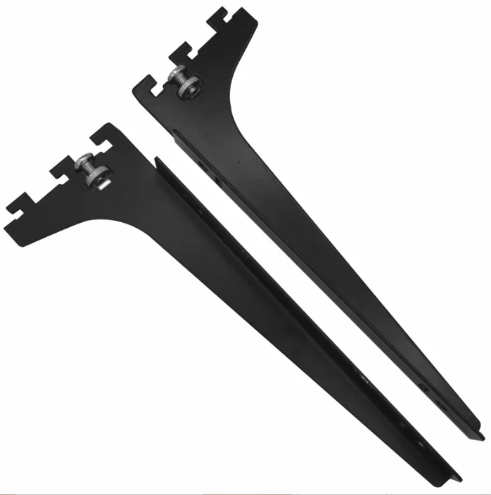 Wholesale Custom Metal Bracket Triangle Shape Upright Double And Single Hidden Floating Wall Shelf U Shaped Bracket
