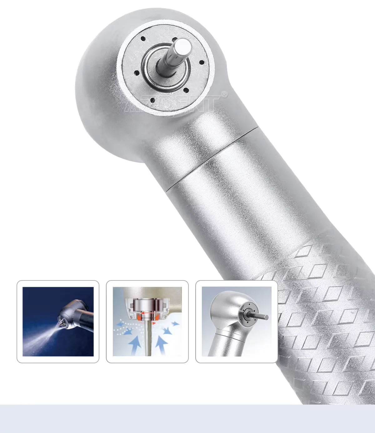 China Manufacturer Dental High Speed Air Turbine Handpiece Push Button 4 Holes Dental Turbine  with Quick Connector