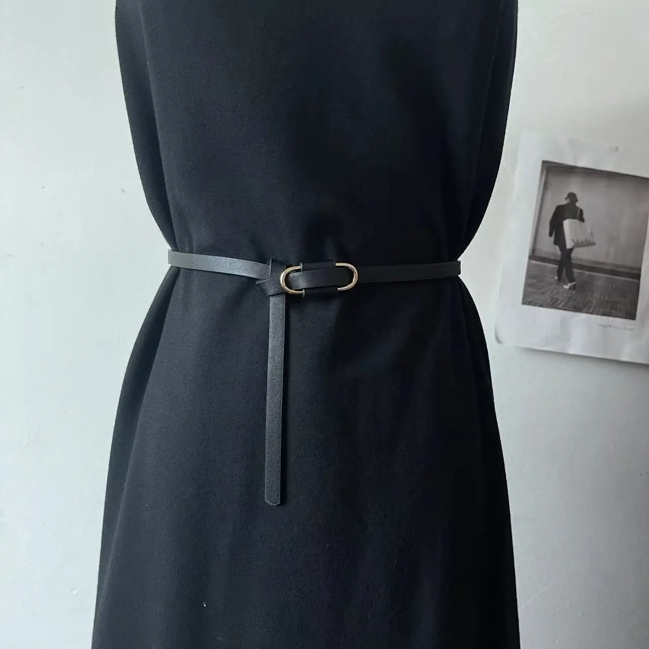 Manufacturer Wholesale Ladies Waist Belt With Gold Buckle Women Skinny Genuine Leather Belt For Dress For Jeans