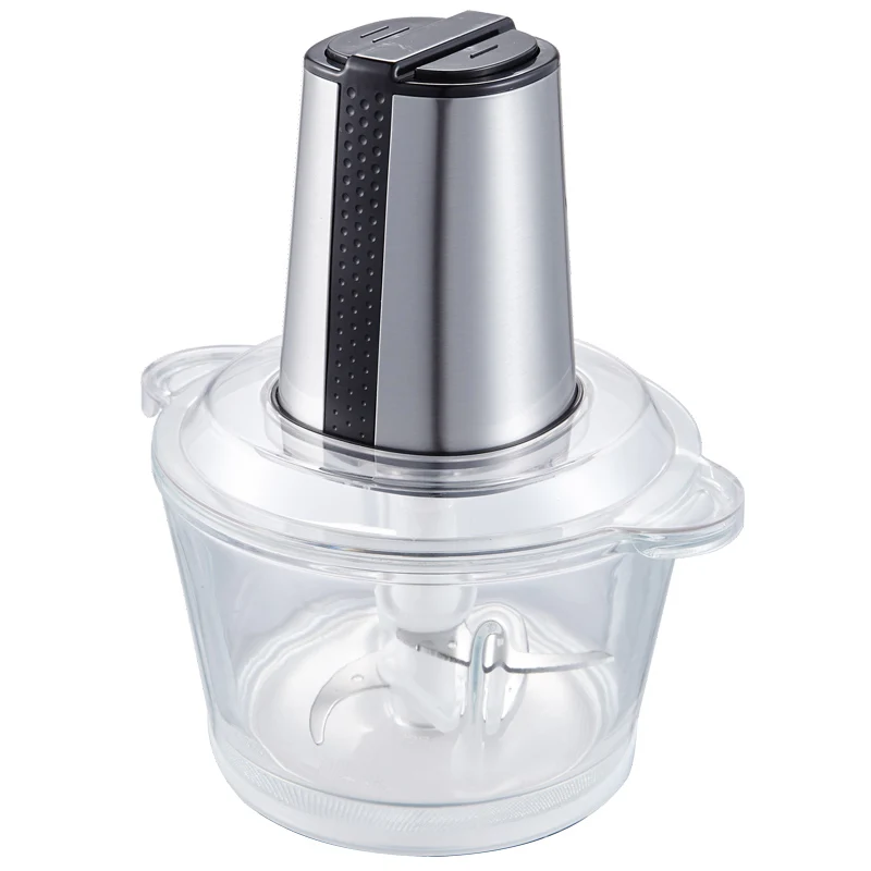 Factory Customization Gaopeng Glass Meat Grinder  Stainless Steel Chopper Bowl Vegetable Mixing Grinder Electric Food Chopper