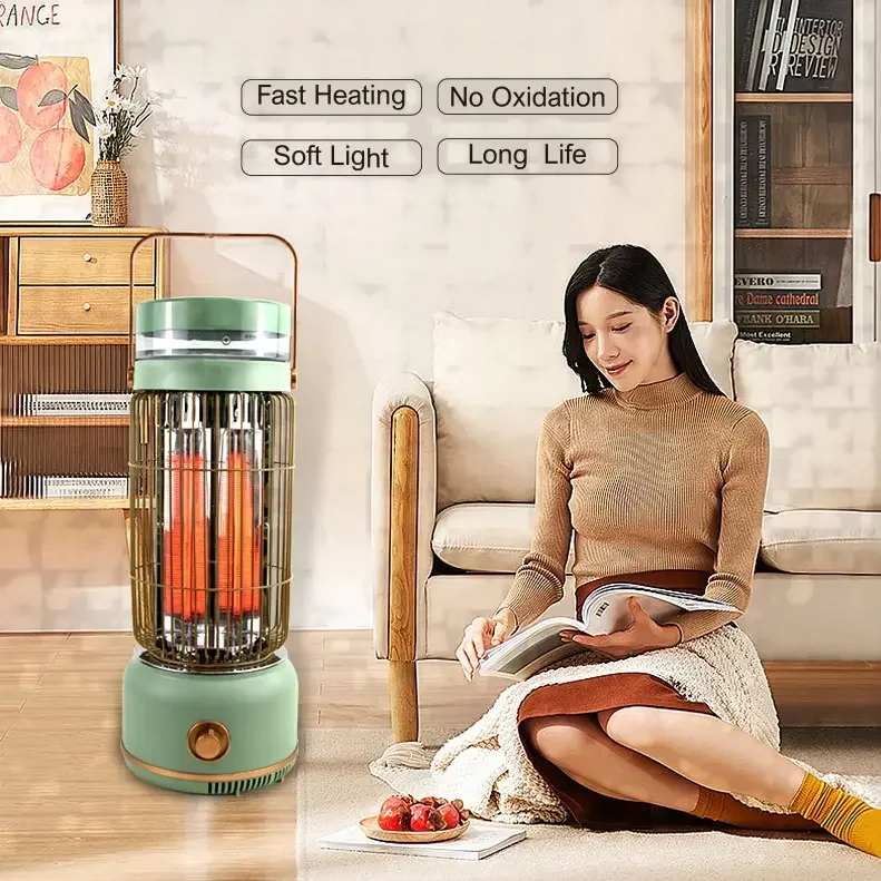 800W/2000W Electric Quartz Infrared Carbon Fiber Heater Household High Power Living Room Indoor Heater