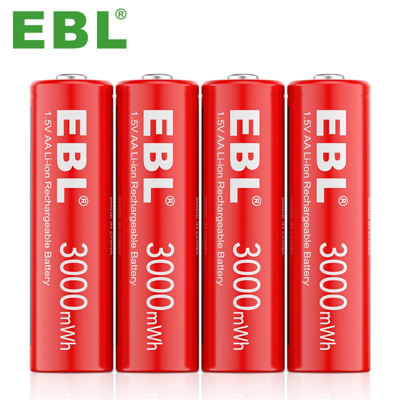 Высокопроизводительный 3000 мАч 1 5 В портативный AA литий-ионная аккумуляторная батарея