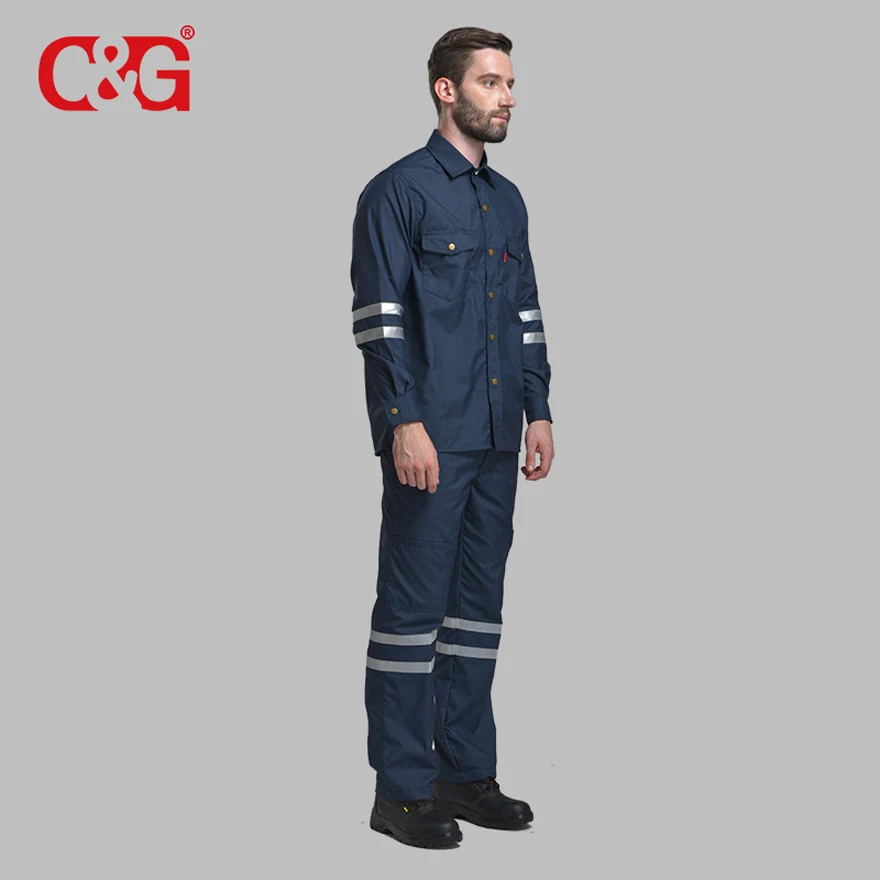 Workwear Uniform no drop color frclothingwholesale men oilfield suit heat resistant suit