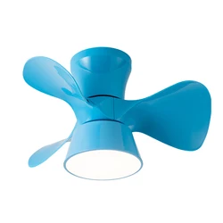 Decorative children room 55CM mini modern DC remote control led ceiling fans light
