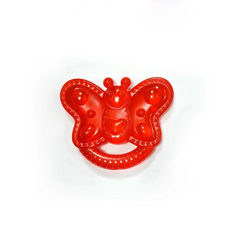 Food Grade Baby Silicone Teether Boiled Heated Without BPA Water Teether Baby Teething Toys