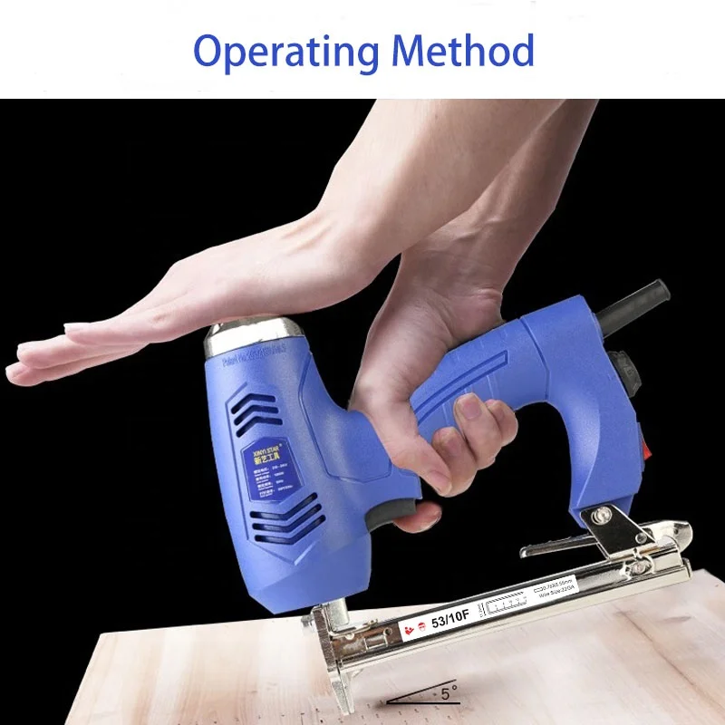 XINYI 53/10F staples tacker 1014F AC electric stapler gun machine manual staple gun tacker