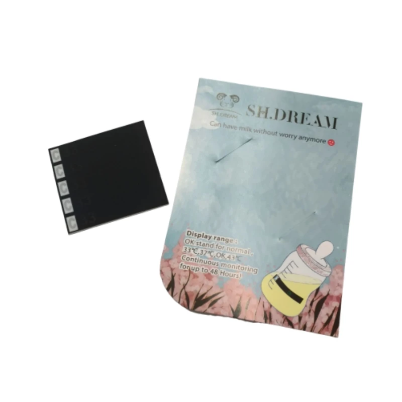 Safe and Accurate Imported PET Material Thermometer Stickers for Baby Bottles