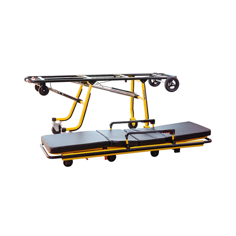 Luxurious Collapsible Ambulance Stretcher Multifunctional Hospital Aluminum Alloy Emergency Foldable Trolley Size