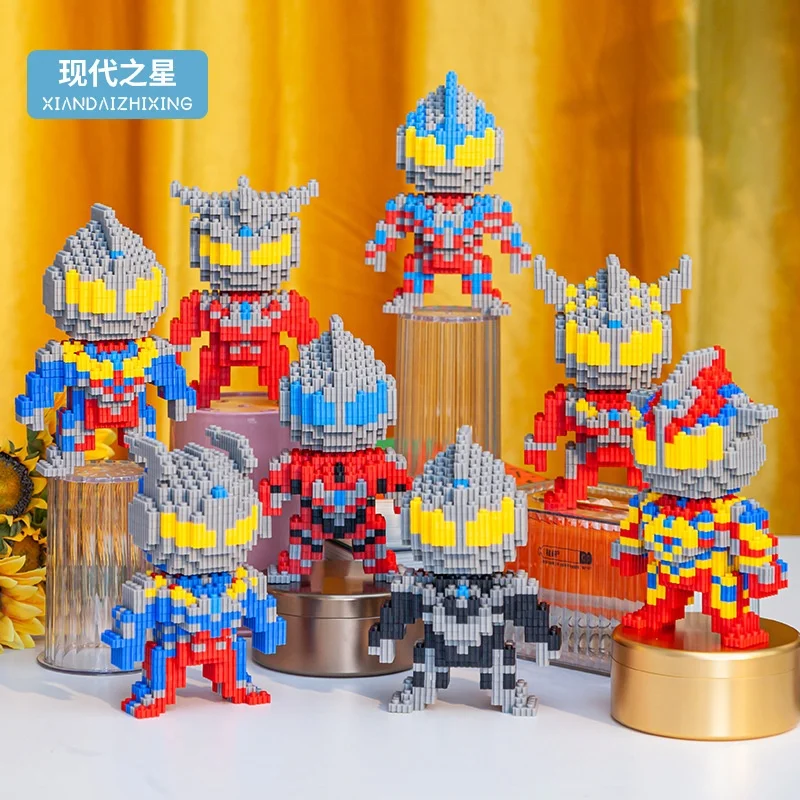 DIY for Kids Toys High Quality Puzzle Educational Mini Figure Building Blocks Ultraman Group Blocks Kids Toys
