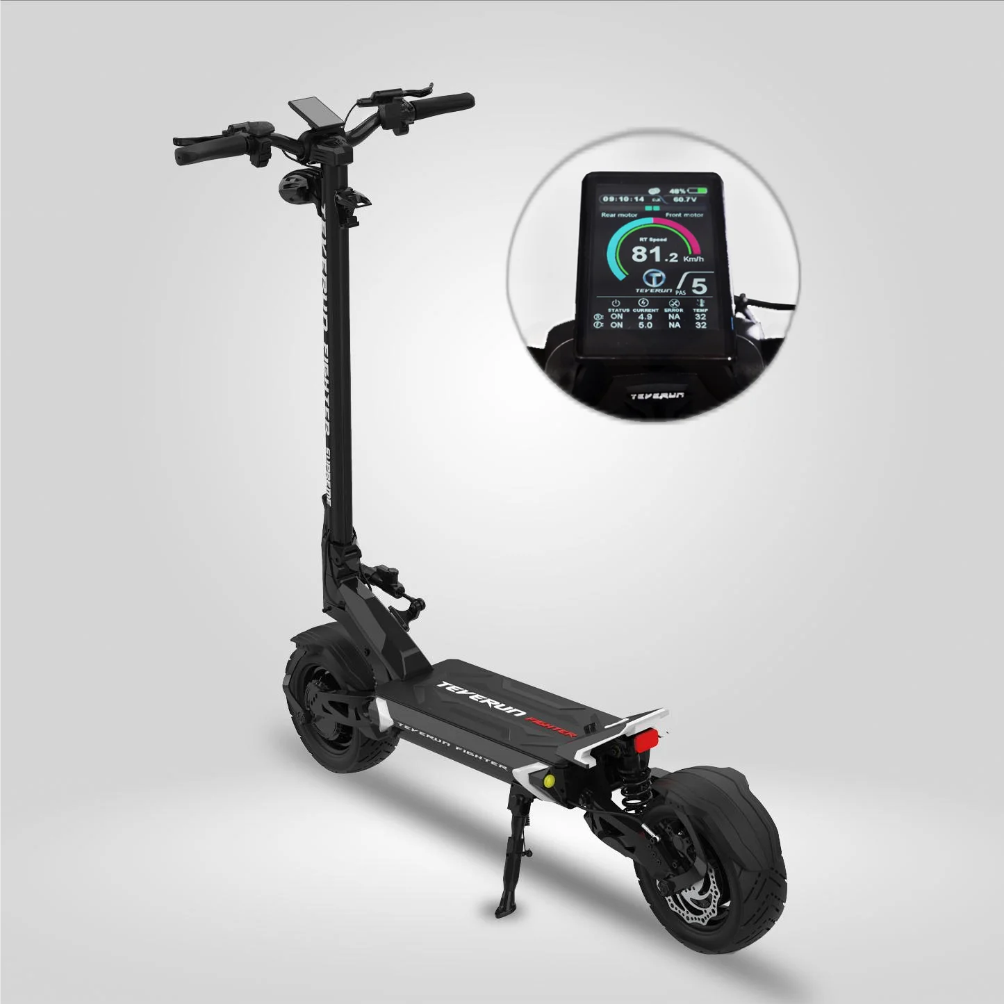 Teverun Powerful Adult Electric Scooter Fighter Eleven Plus Top Speed 85KM/H and 120KM Long Range