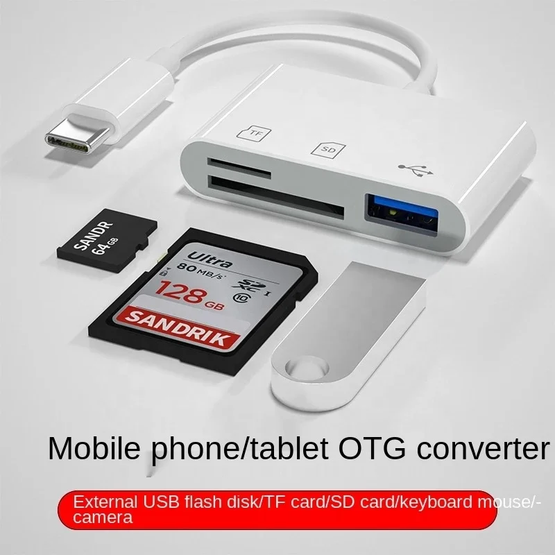 Type-C адаптер TF CF устройство чтения карт памяти SD кард-ридер OTG писатель Compact Flash USB-C для IPad Pro Huawei Macbook с разъемом