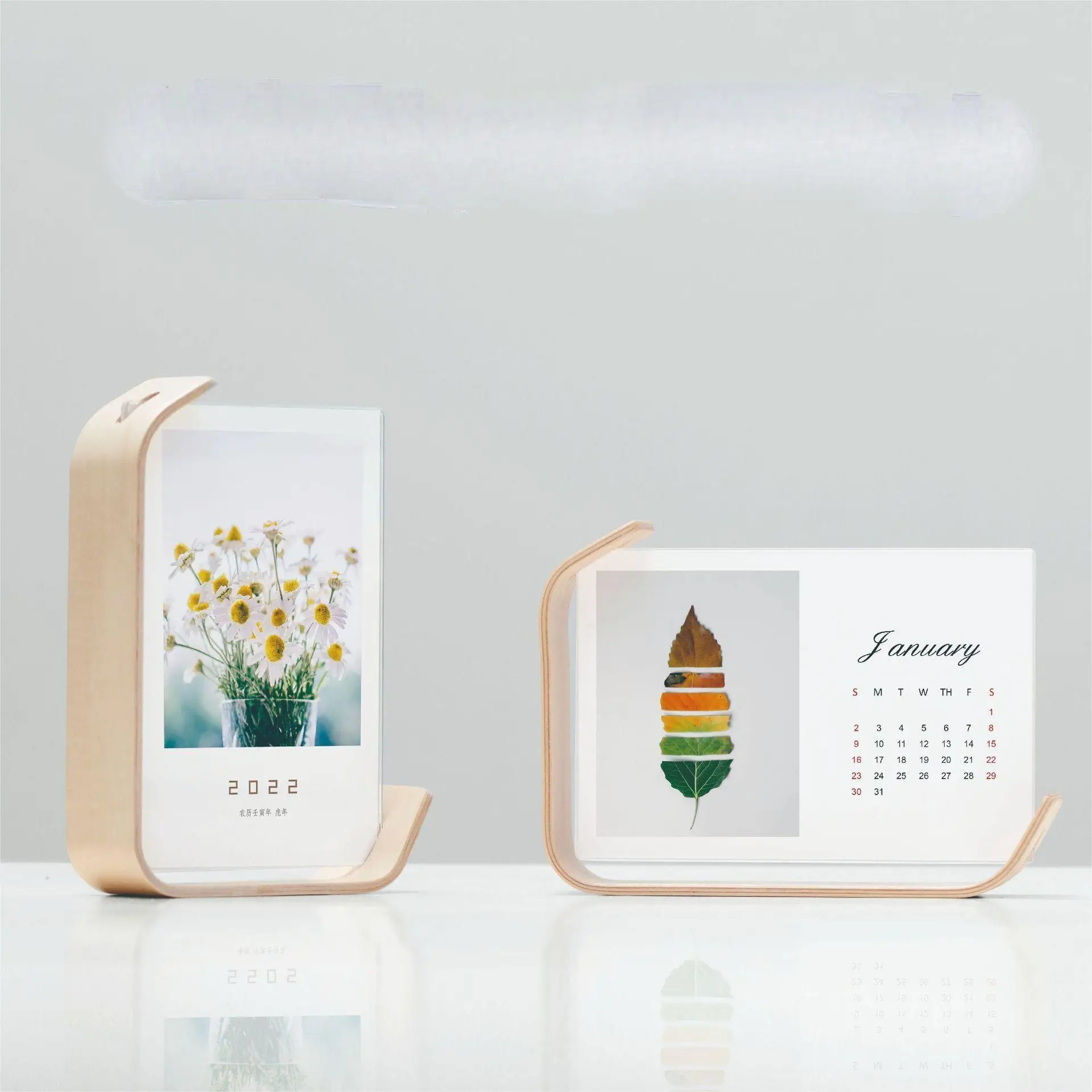Wood photo frame with acrylic photo frame
