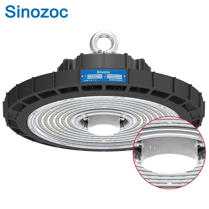 Sinozoc Nice price 100w 150w ip65 ufo led high bay light fixture CE ROHS
