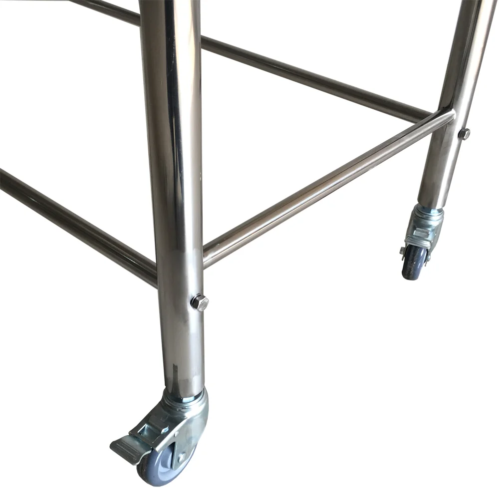 Funeral Corpse Cleaning Table 304 Stainless Steel For Mortuary Simple Autopsy Table