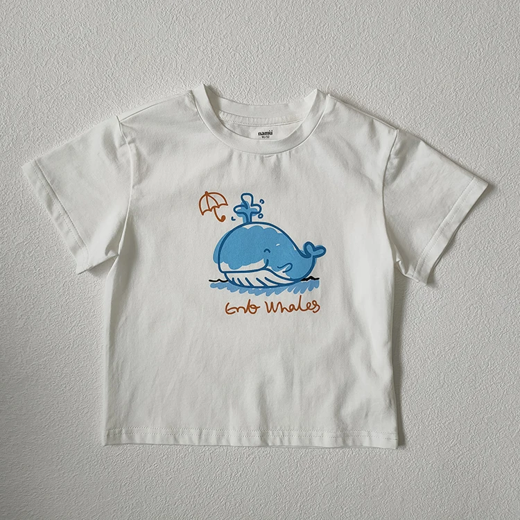 Custom Logo Short Sleeve Boys Girls Tshirts 8Years 2024 Wholesale O-neck Tshirts For Kids Boy 5-6Years Girls Tee Shirt