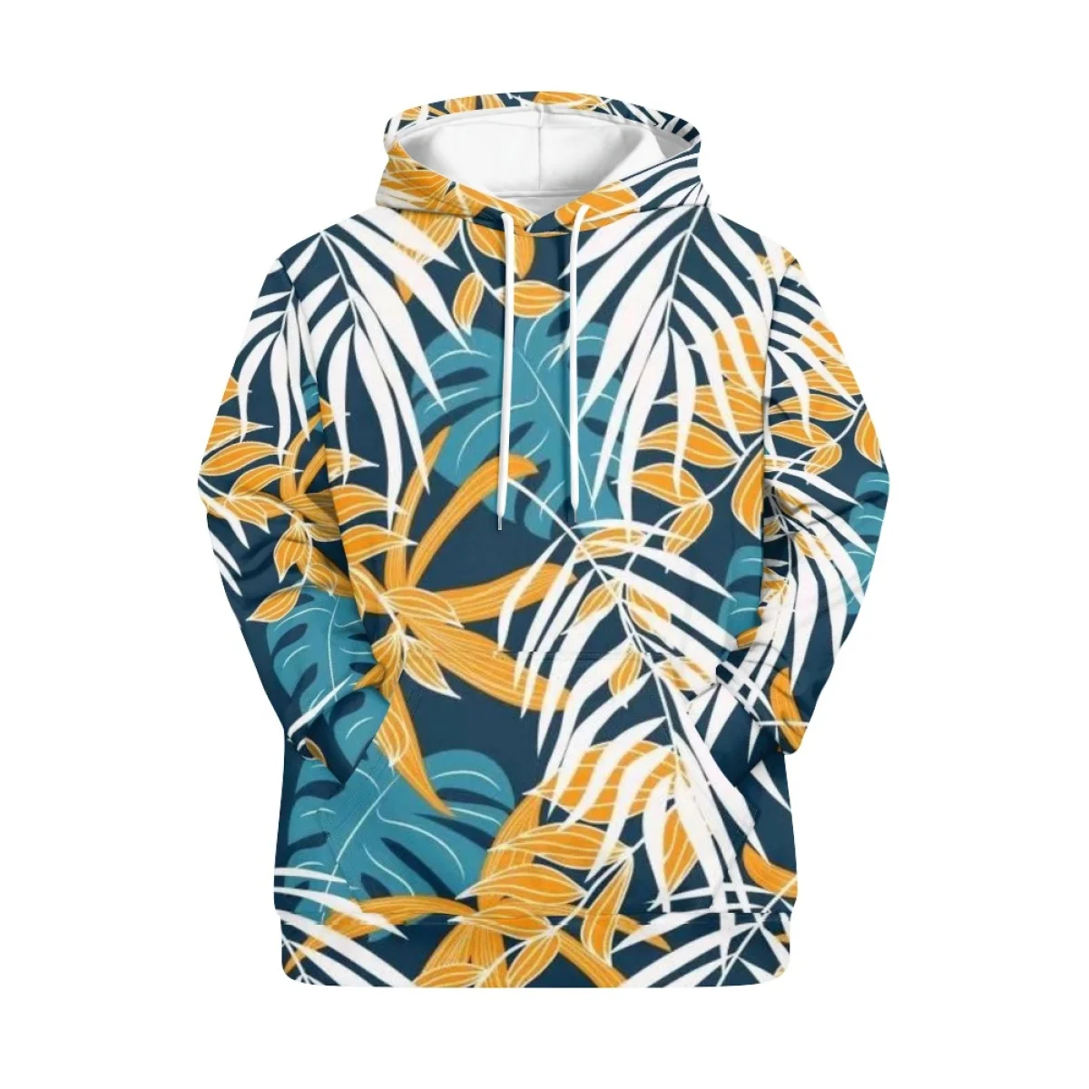 Custom Print Hwaii Monstera Hoodies For Girl Wholesale Contractor 3D Digital Printing Polyester  Tropical botanical Hoodies