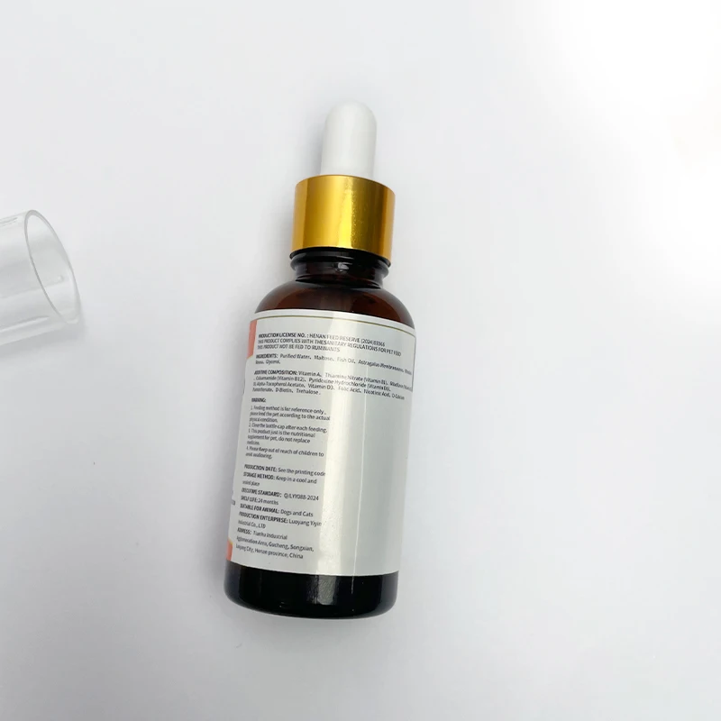 Natural Multi-action Pet vitamin Natural glucosamine liquid drops multivitamin supplement for dogs and cats