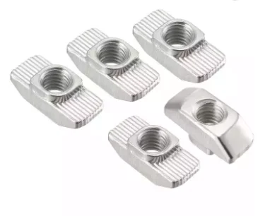 China factory M4 M5 M6 M8 Stainless Steel T Slot Nut Hammer Head Fastener Nut for Aluminum Profile T Nuts